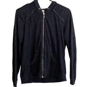 Chico’s Zenergy Blue Full Zip Hoodie